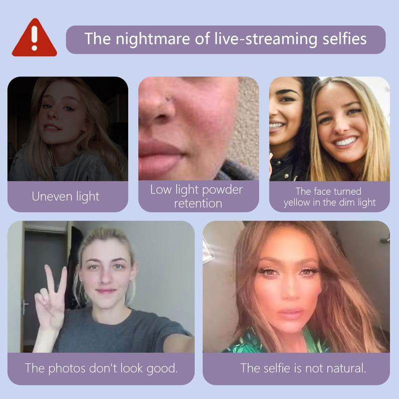 Illuminate Your Beauty: Ultimate 360° LED Ring Light with Mirror & Phone Holder - The Perfect 3-in-1 Rechargeable Makeup Light for Flawless Selfies, Live Streaming, and Video Calls - Portable, Foldable, and Adjustable for All Occasions!