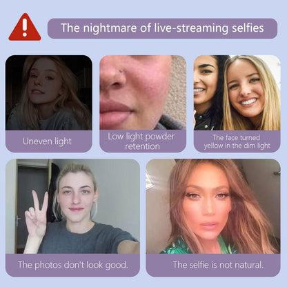 Illuminate Your Beauty: Ultimate 360° LED Ring Light with Mirror & Phone Holder - The Perfect 3-in-1 Rechargeable Makeup Light for Flawless Selfies, Live Streaming, and Video Calls - Portable, Foldable, and Adjustable for All Occasions!