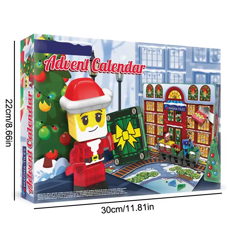 Magical Magnetic Santa Claus Train Advent Calendar - 24 Days of Joyful Surprises and Festive Fun!