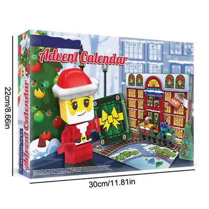Magical Magnetic Santa Claus Train Advent Calendar - 24 Days of Joyful Surprises and Festive Fun!