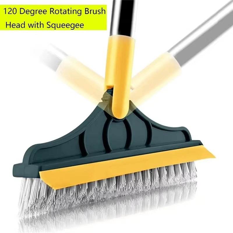 Transform Your Cleaning Routine with the 2-in-1 Floor Scrub Brush - Effortless Cleaning for Tiles and Kitchens!