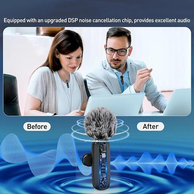 Elevate Your Audio Experience with the HITOZON Wireless Lavalier Microphone - Perfect for Video, Teaching, Interviews, and More!
