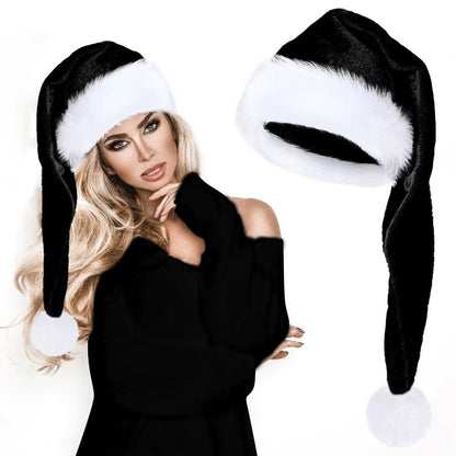 Cozy Extra Long Santa Hats for Kids and Adults - Soft, Plush, and Perfect for Holiday Cheer!