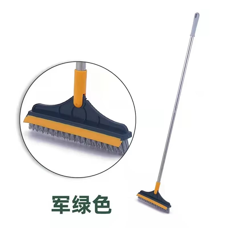 Transform Your Cleaning Routine with the 2-in-1 Floor Scrub Brush - Effortless Cleaning for Tiles and Kitchens!