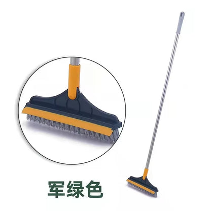 Transform Your Cleaning Routine with the 2-in-1 Floor Scrub Brush - Effortless Cleaning for Tiles and Kitchens!