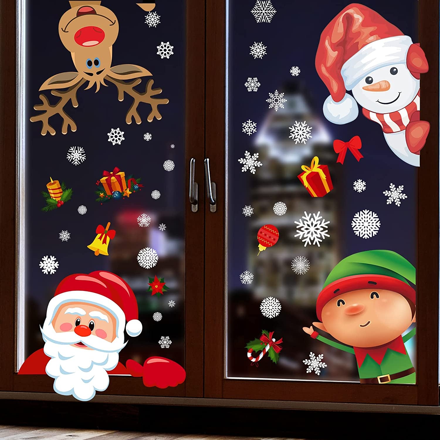 Enchanting Snowflake Window Clings - Ultimate Christmas Décor for Your Home, Office, and Classroom