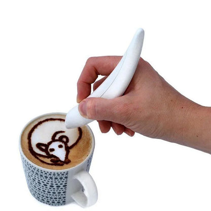 Transform Your Coffee and Cakes with the Electrical Latte Art Pen - Create Stunning Designs Effortlessly