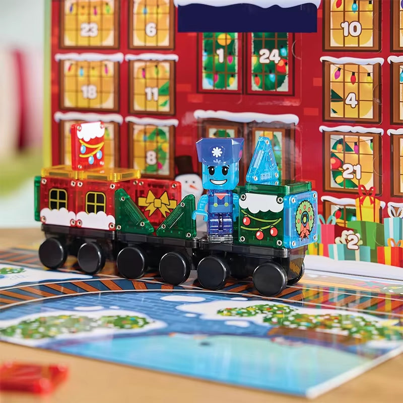 Magical Magnetic Santa Claus Train Advent Calendar - 24 Days of Joyful Surprises and Festive Fun!