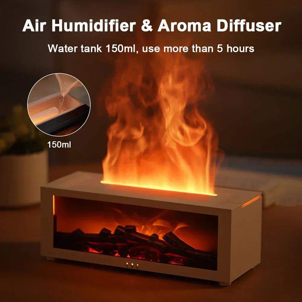 Transform Your Space with the Air Humidifier Essential Oils Diffuser - LED Light & Remote Control for Ultimate Relaxation