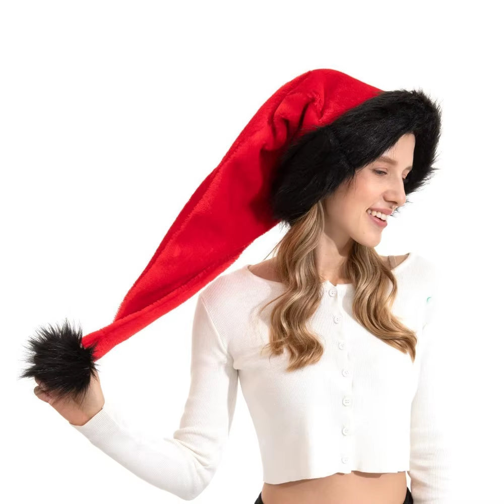 Cozy Extra Long Santa Hats for Kids and Adults - Soft, Plush, and Perfect for Holiday Cheer!