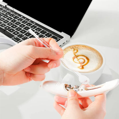 Transform Your Coffee and Cakes with the Electrical Latte Art Pen - Create Stunning Designs Effortlessly
