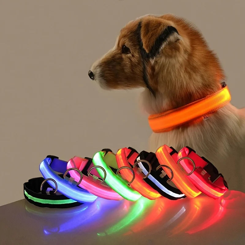 Illuminate Your Night Walks with Our Stylish LED Dog Collar - Safety Meets Fun!