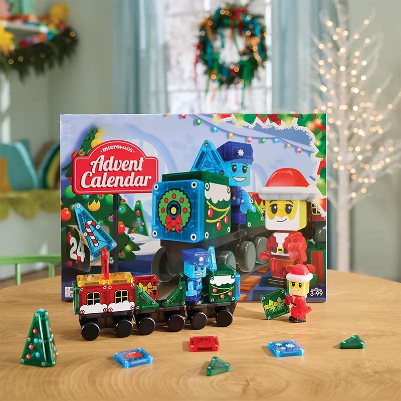 Magical Magnetic Santa Claus Train Advent Calendar - 24 Days of Joyful Surprises and Festive Fun!