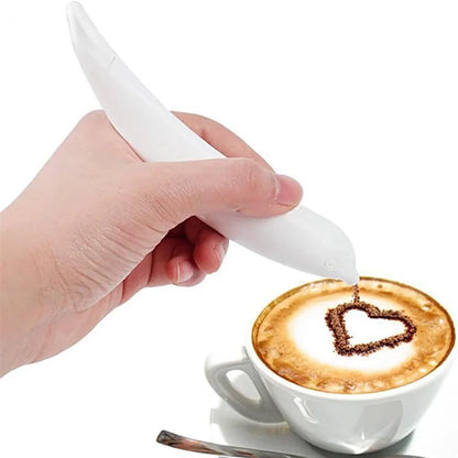 Transform Your Coffee and Cakes with the Electrical Latte Art Pen - Create Stunning Designs Effortlessly